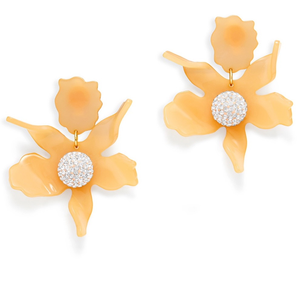 Lele Sadoughi Crystal Lily Earrings - Picture 6 of 8